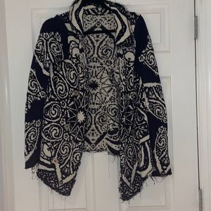 Free People distressed shacket